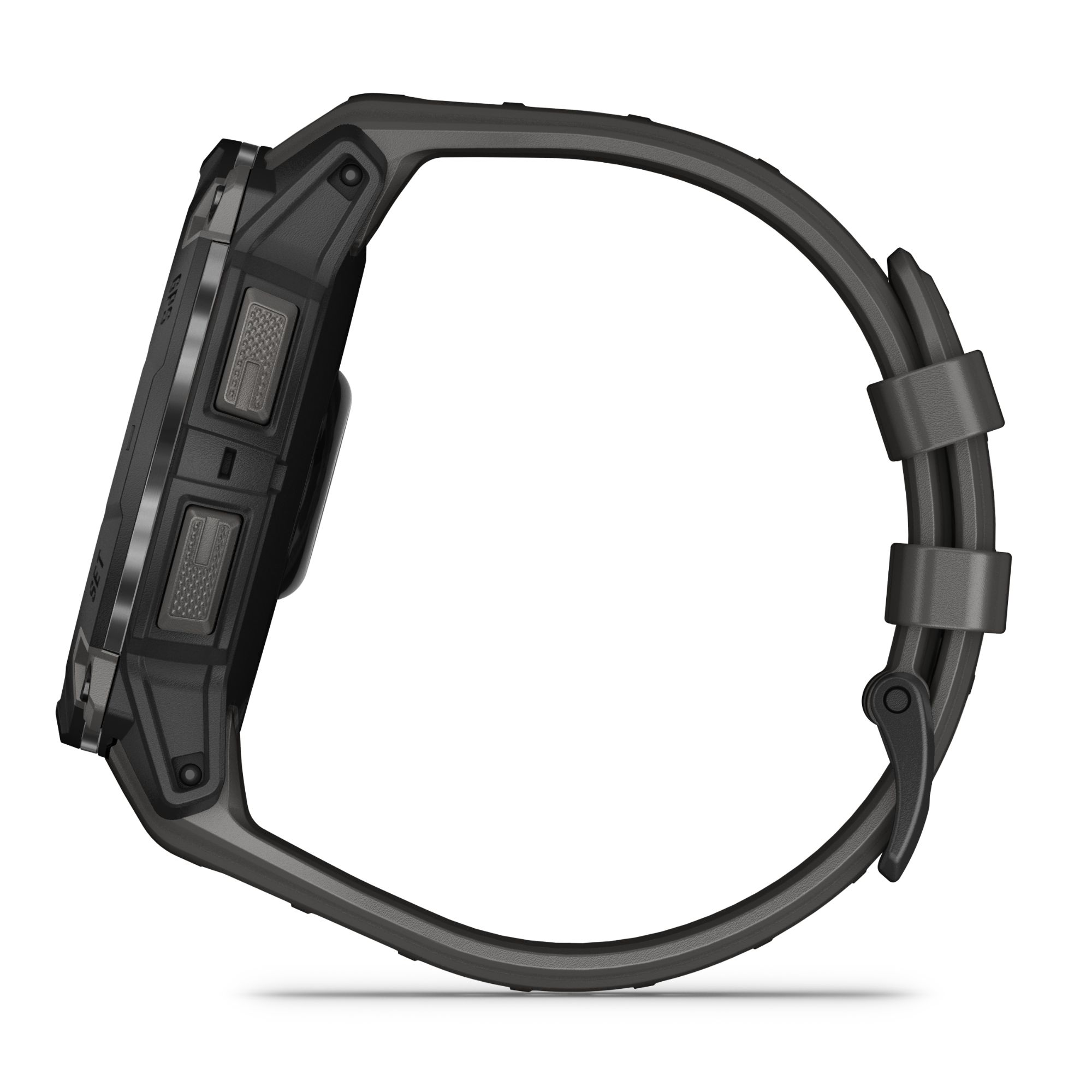 Garmin Instinct 3 AMOLED watch charcoal grey silicone strap 50 mm
