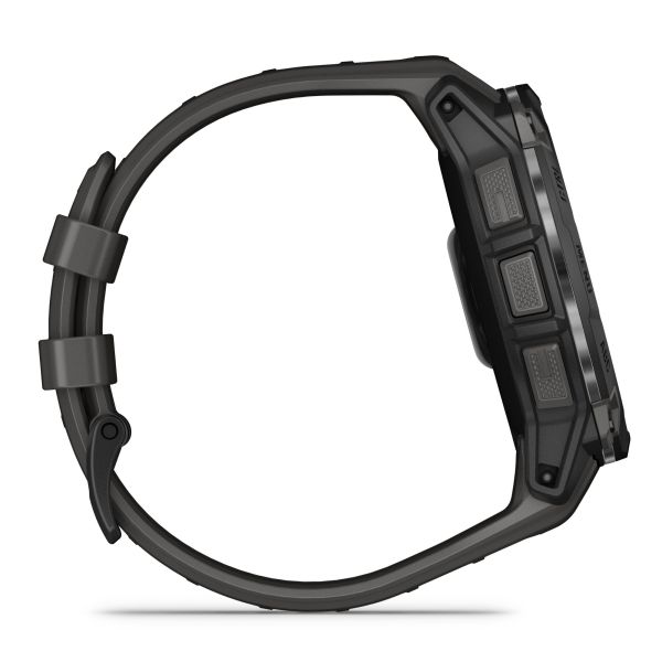 Garmin Instinct 3 AMOLED watch charcoal grey silicone strap 50 mm