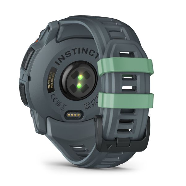 Garmin Instinct 3 AMOLED watch with twilight blue silicone strap Limited Edition 50 mm