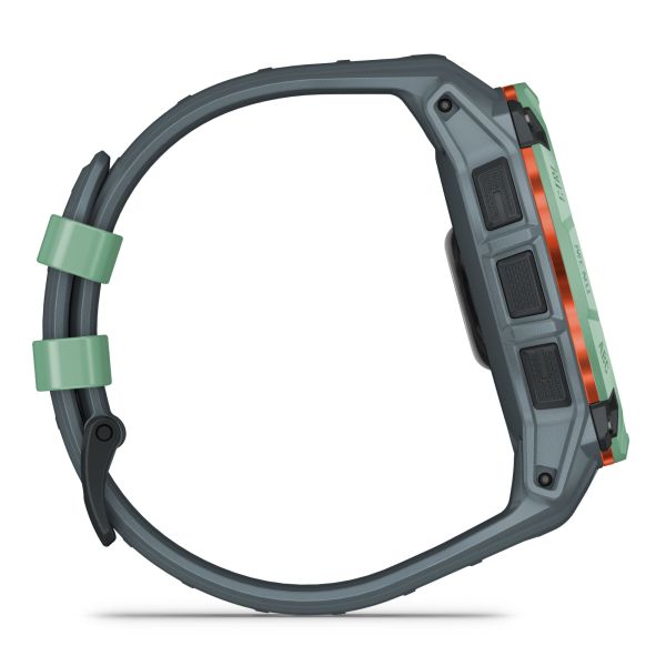 Garmin Instinct 3 AMOLED watch with twilight blue silicone strap Limited Edition 50 mm