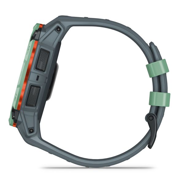 Garmin Instinct 3 AMOLED watch with twilight blue silicone strap Limited Edition 50 mm