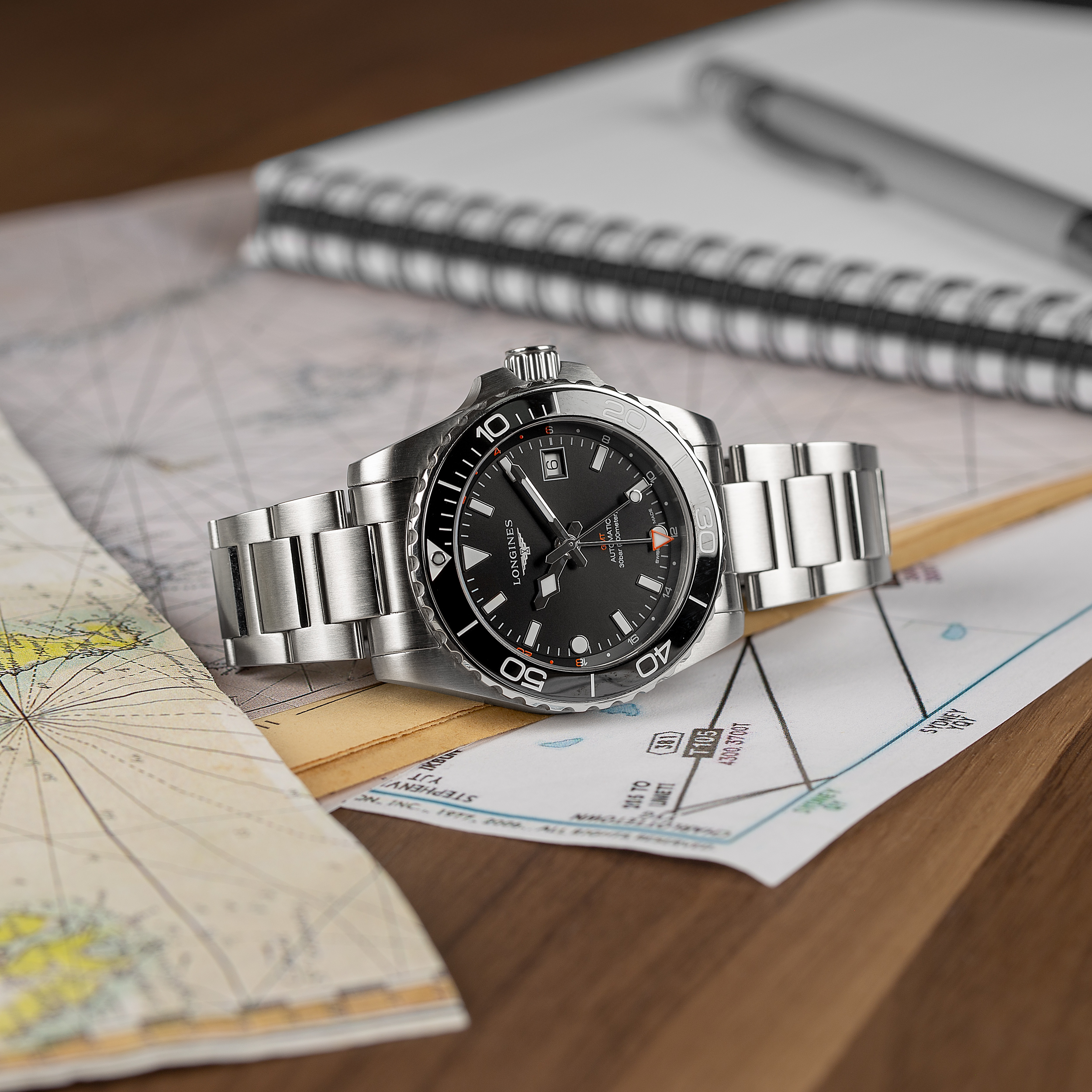 Longines Hydroconquest GMT automatic 41 mm Full Set 2023