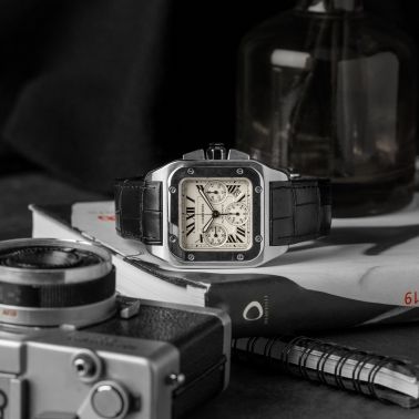 Cartier Santos 100 XL chronograph automatic 40 x 40 mm Full Set 2007