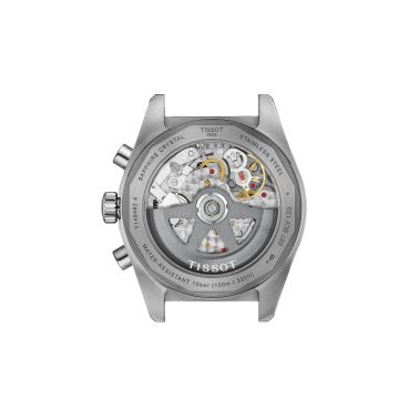Montre Tissot T-Sport PR516 Chronographe automatique cadran banc bracelet acier 41 mm T149.462.11.011.00