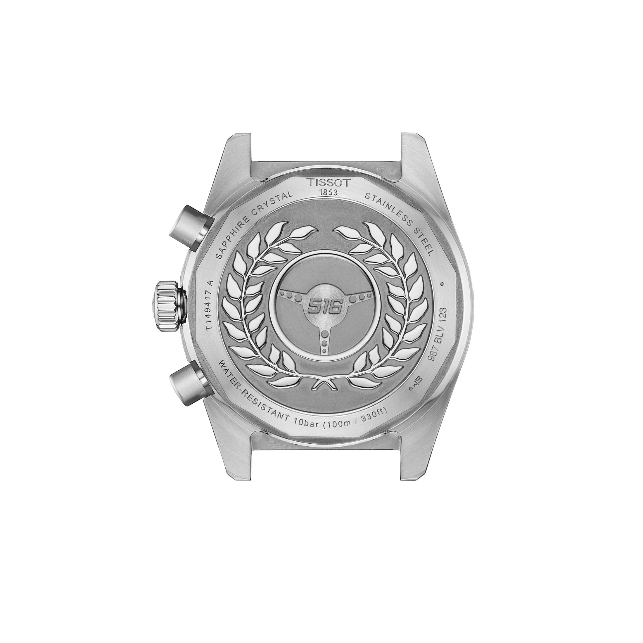 Montre Tissot T-Sport PR516 Chronographe quartz cadran noir bracelet acier pvd or rose 40 mm T149.417.22.051.01