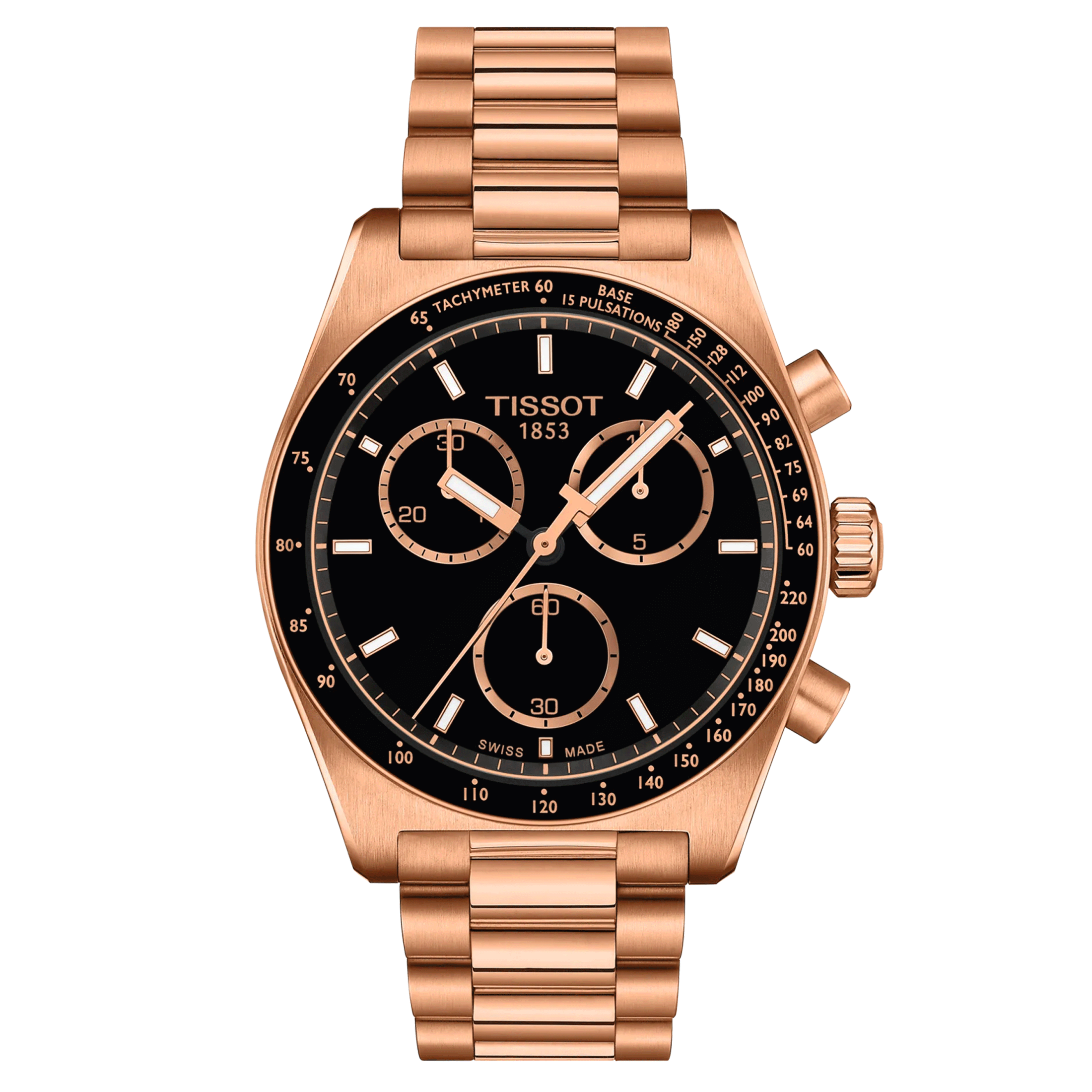 Montre Tissot T-Sport PR516 Chronographe PVD Or Rose quartz 40 mm T149.417.33.051.00