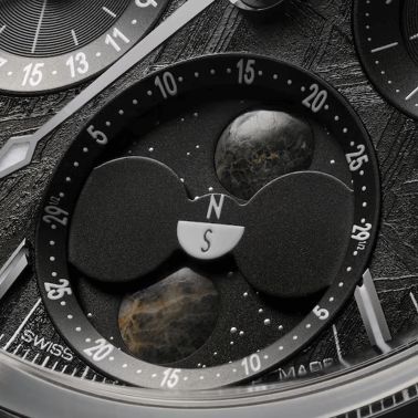 Montre Omega Speedmaster Moonphase Co-Axial Master Chronometer Météorite 43 mm 304.30.43.52.01.001