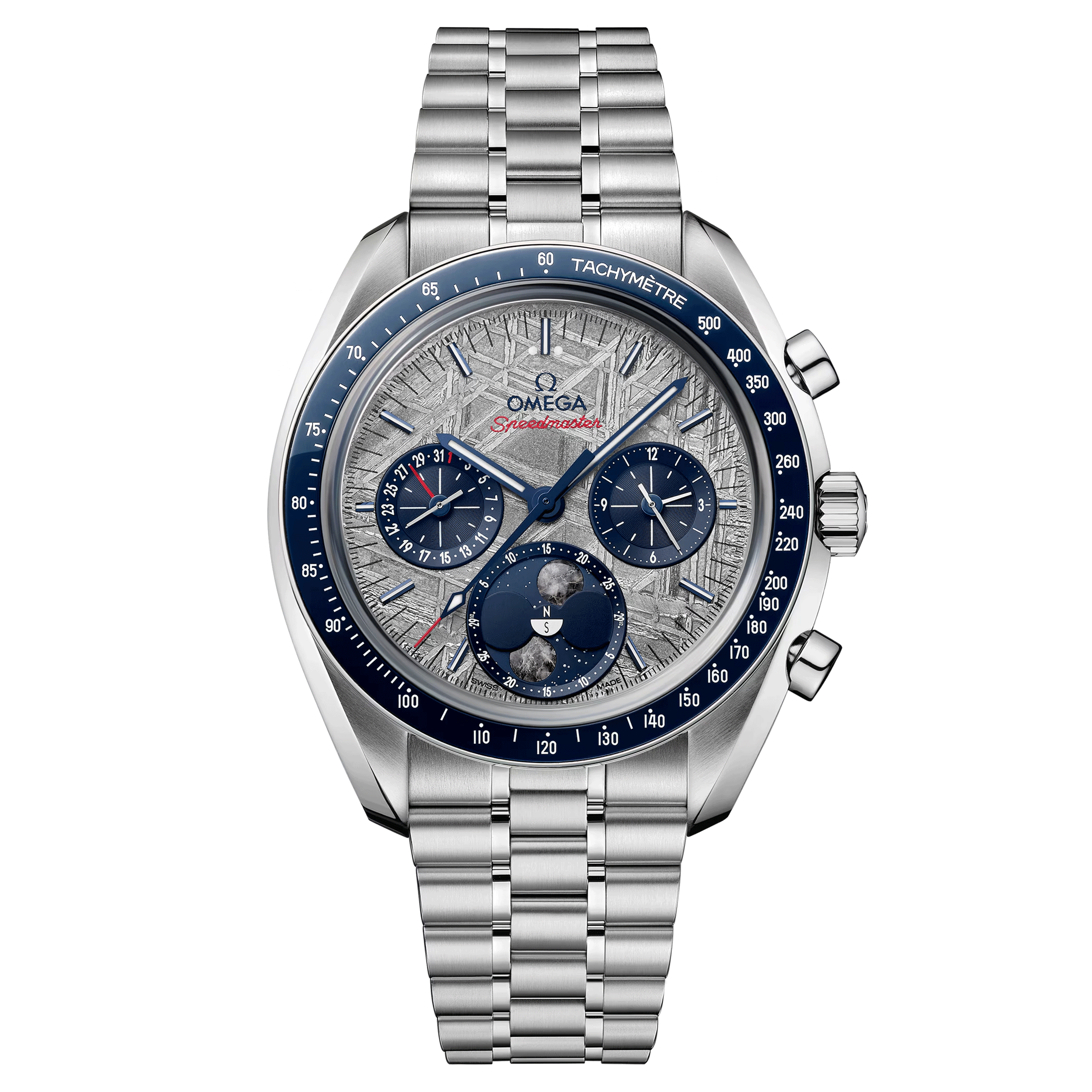 Omega Speedmaster Moonphase Co-Axial Master Chronometer Meteorite watch 43 mm 304.30.43.52.06.001