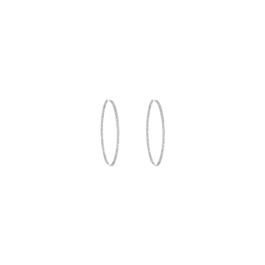 Créoles Messika New Gatsby S en or blanc et diamants