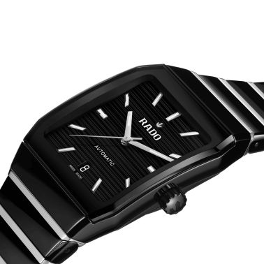 Montre Rado Anatom automatique cadran noir bracelet acier et céramique noire 32,5 mm R10201152