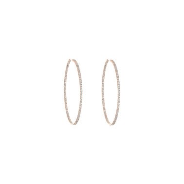 Créoles Messika New Gatsby M en or rose et diamants