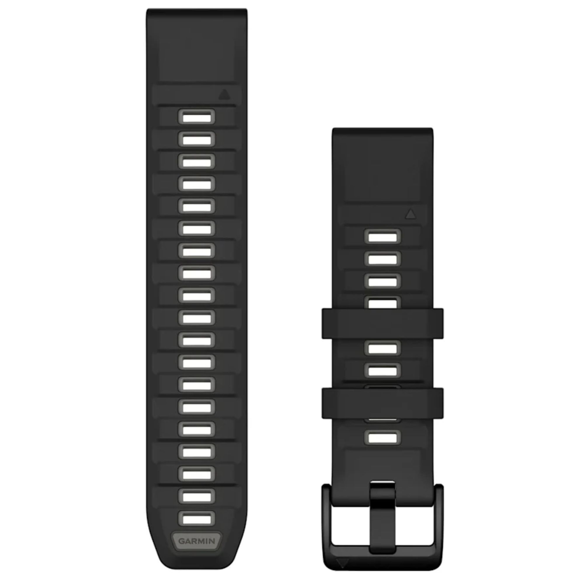 copy ofGarmin QuickFit® 20 Silicone Watch Band Black/Pebble Gray - Adaptable Fenix 42 and 43 mm