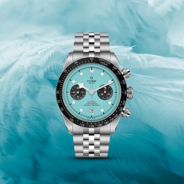 Tudor Black Bay Chrono "Flamingo Blue" automatic watch blue dial steel bracelet 41 mm M79360N-0024
