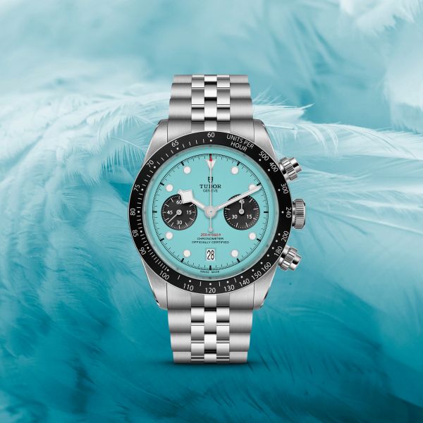 Tudor Black Bay Chrono "Flamingo Blue" automatic watch blue dial steel bracelet 41 mm M79360N-0024