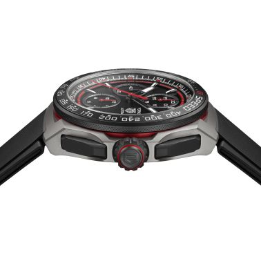 Montre TAG Heuer Formula 1 Chronographe automatique cadran noir bracelet caoutchouc noir 44 mm CBZ2082.FT8096