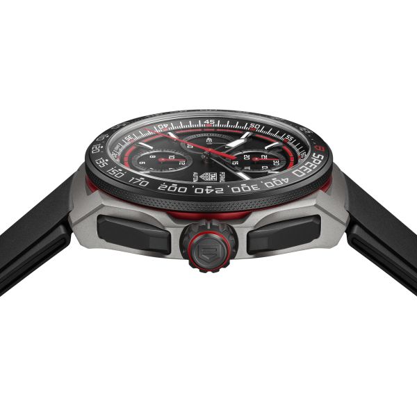 Montre TAG Heuer Formula 1 Chronographe automatique cadran noir bracelet caoutchouc noir 44 mm CBZ2082.FT8096