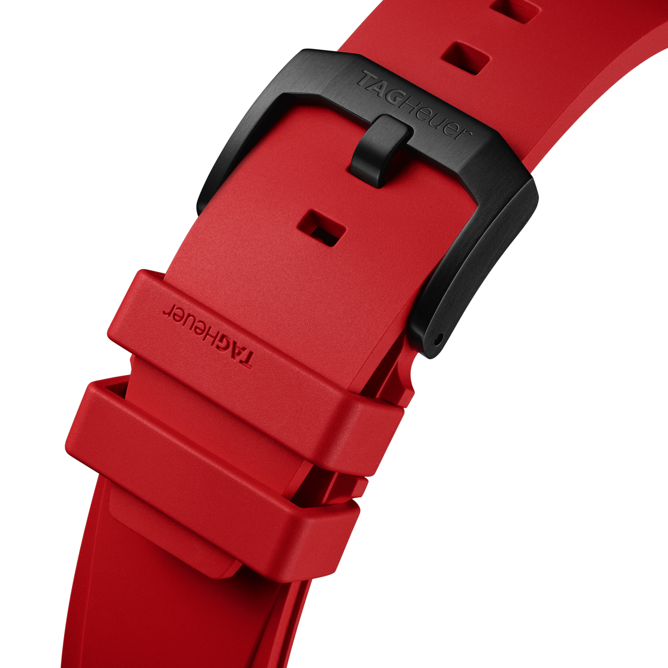 TAG Heuer Formula 1 Automatic Chronograph watch black dial red rubber strap 44 mm CBZ2085.FT8093