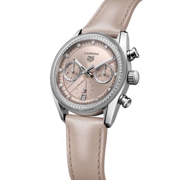 Montre TAG Heuer Carrera Chronograph Diamants automatique 39 mm CBS2215.FC6568