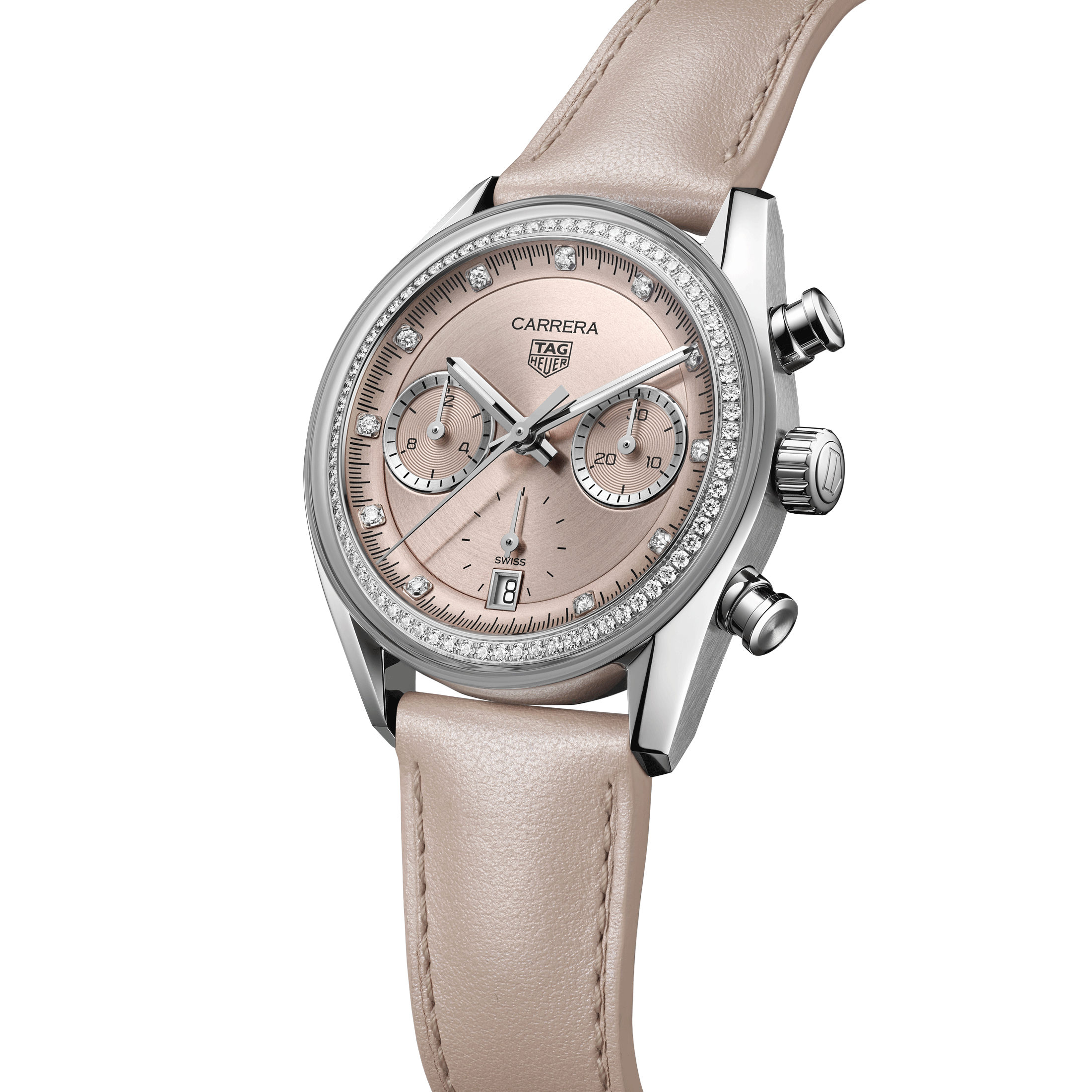 TAG Heuer Carrera Chronograph Diamonds automatic watch 39 mm CBS2215.FC6568