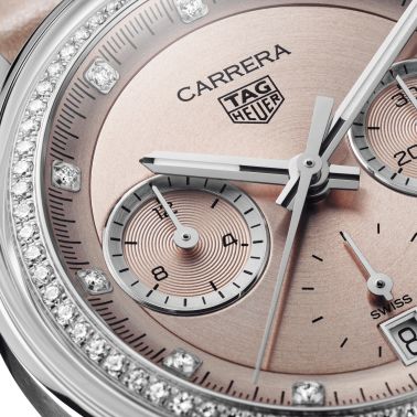 Montre TAG Heuer Carrera Chronograph Diamants automatique 39 mm CBS2215.FC6568