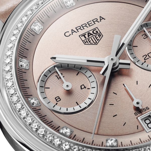 Montre TAG Heuer Carrera Chronograph Diamants automatique 39 mm CBS2215.FC6568