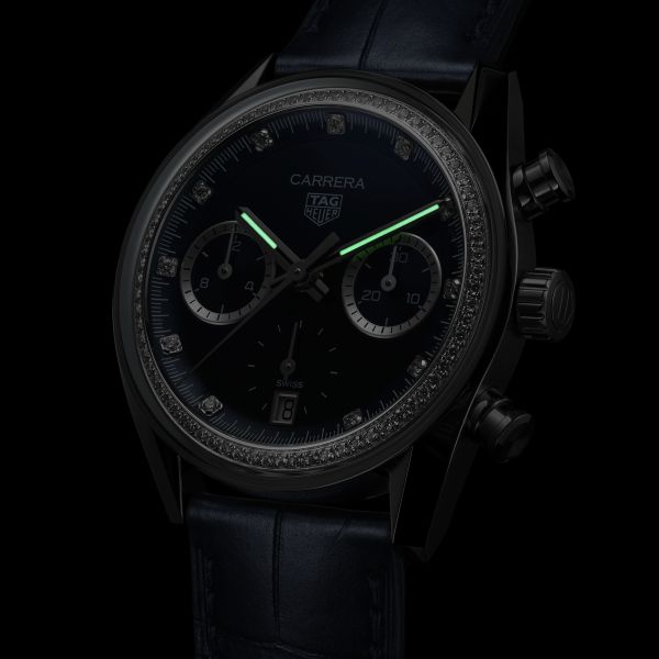 Montre TAG Heuer Carrera Chronograph Diamants automatique 39 mm CBS2214.FC6567