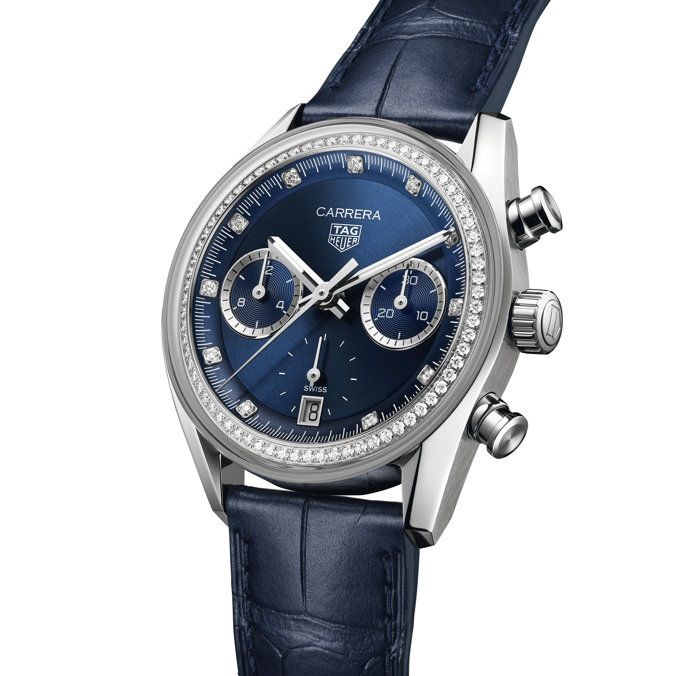 Montre TAG Heuer Carrera Chronograph Diamants automatique 39 mm CBS2214.FC6567