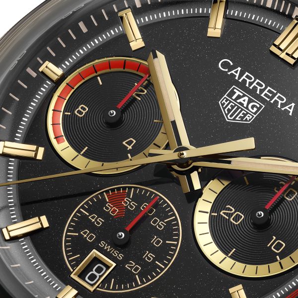 TAG Heuer Carrera Chronosprint x Porsche Rallye Yellow Gold automatic watch 42 mm CBS2041.EB0382