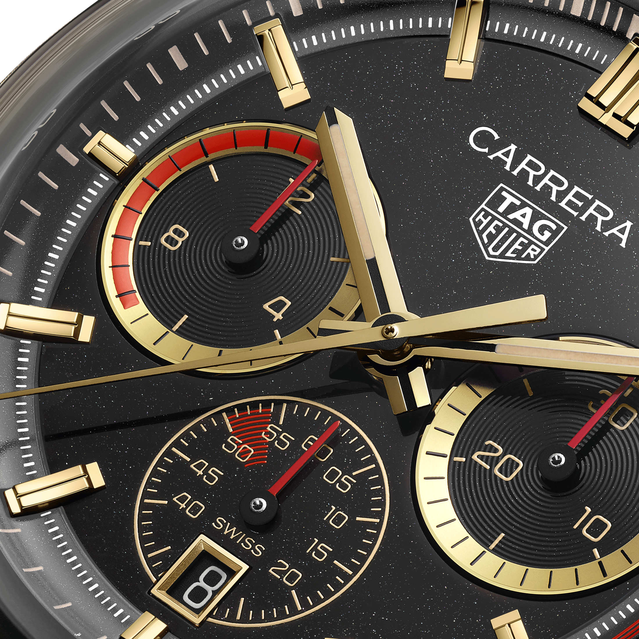 TAG Heuer Carrera Chronosprint x Porsche Rallye Yellow Gold automatic watch 42 mm CBS2041.EB0382