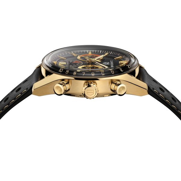 TAG Heuer Carrera Chronosprint x Porsche Rallye Yellow Gold automatic watch 42 mm CBS2041.EB0382