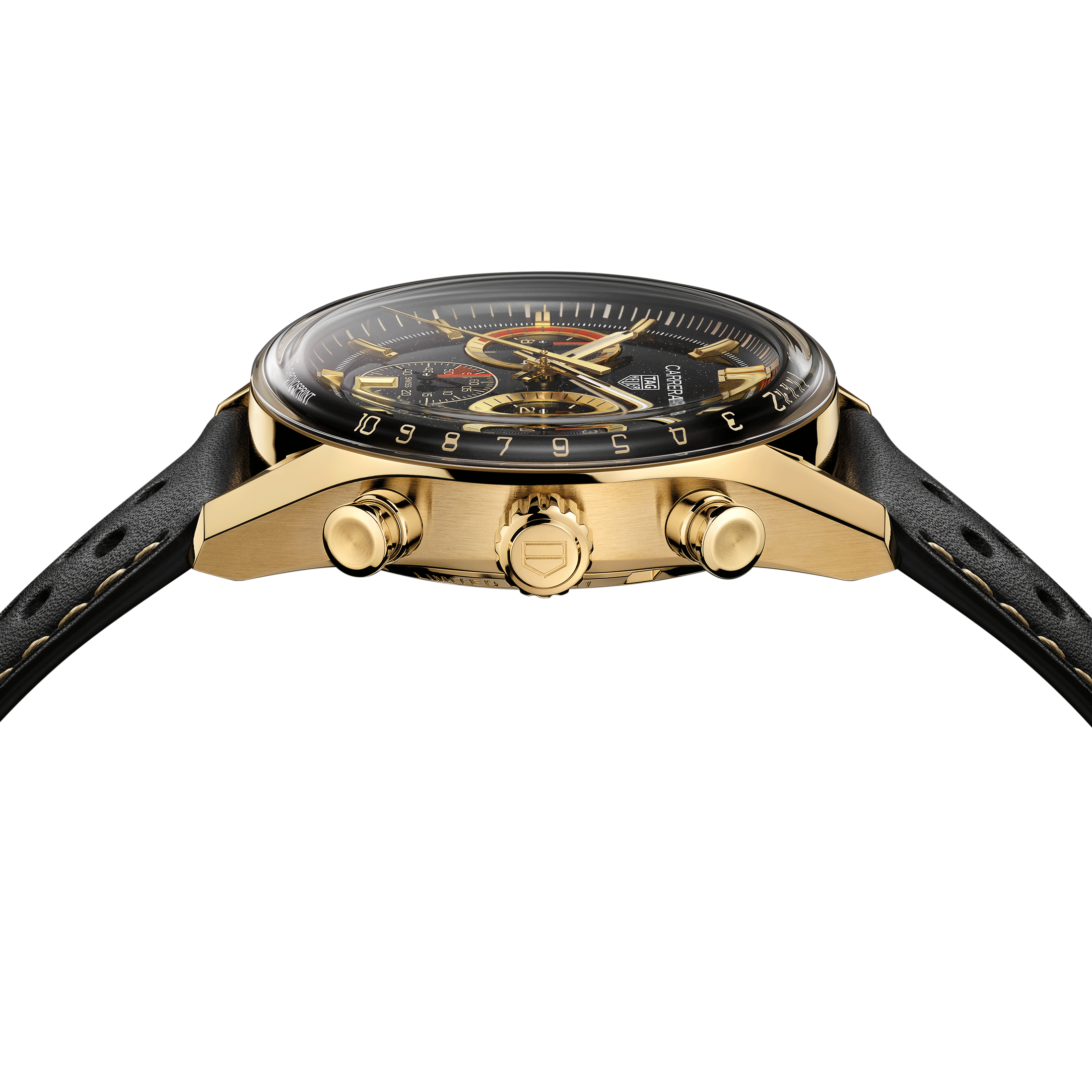 TAG Heuer Carrera Chronosprint x Porsche Rallye Yellow Gold automatic watch 42 mm CBS2041.EB0382