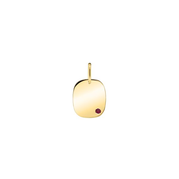 Médaille Colette Coussin or jaune et rubis