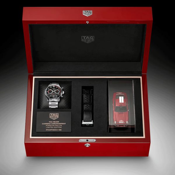 TAG Heuer Carrera Chronosprint x Porsche Rallye automatic watch 42 mm CBS2015.EB0381