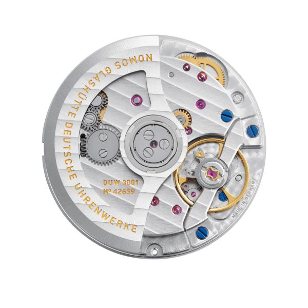 NOMOS Ludwig Neomatik 39 Doctors Without Borders automatic watch white dial black leather strap 38.5 mm 250.S2