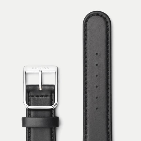 NOMOS Ludwig Neomatik Doctors Without Borders automatic watch white dial black leather strap 36 mm 282.S2