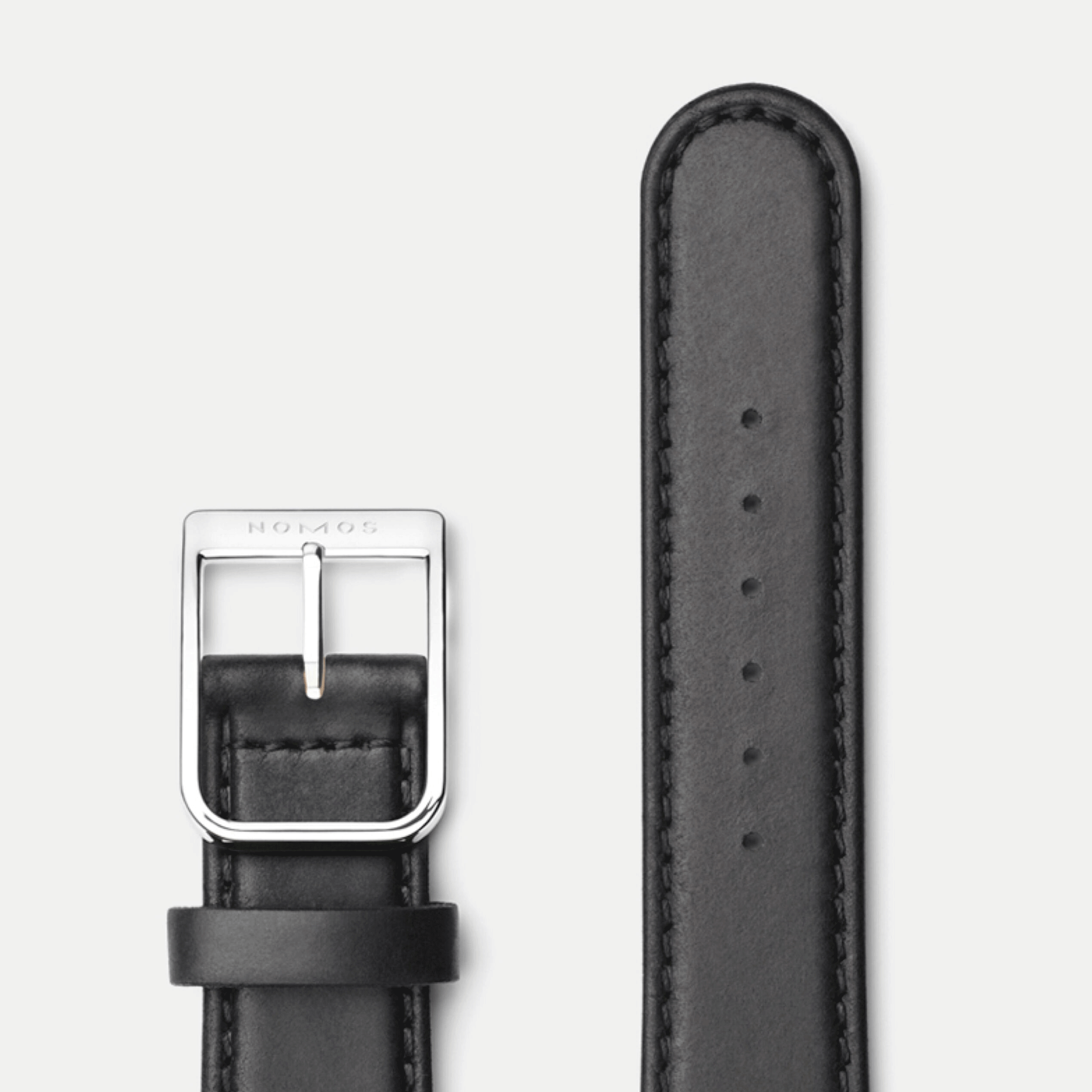 NOMOS Ludwig Neomatik Doctors Without Borders automatic watch white dial black leather strap 36 mm 282.S2