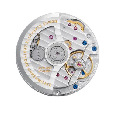 NOMOS Ludwig Neomatik Doctors Without Borders automatic watch white dial black leather strap 36 mm 282.S2