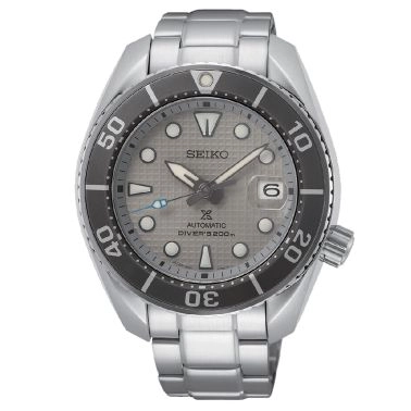 Seiko Prospex Automatic Diver's 200m watch grey dial steel bracelet 45 mm SPB175J1