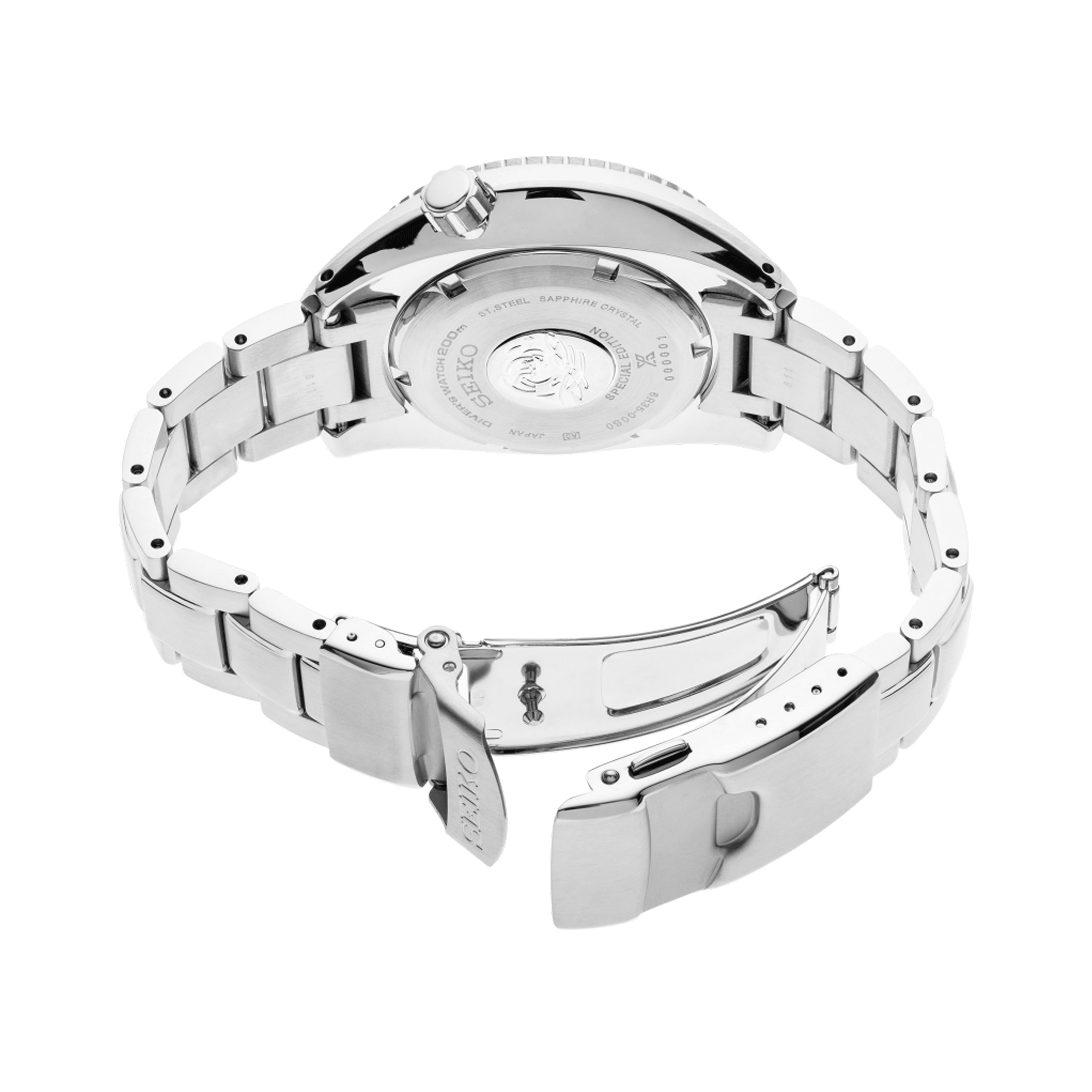 Seiko Prospex Automatic Diver's 200m watch grey dial steel bracelet 45 mm SPB175J1