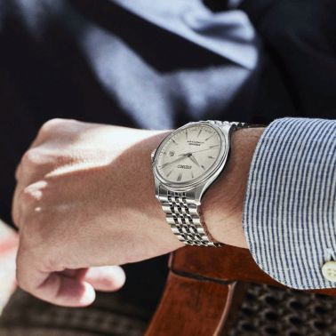 Seiko Presage automatic watch white dial steel bracelet 40.2 mm SPB463J1