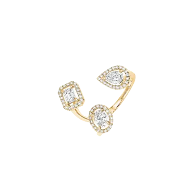 Bague Messika My Twin Trilogy en or jaune et diamants