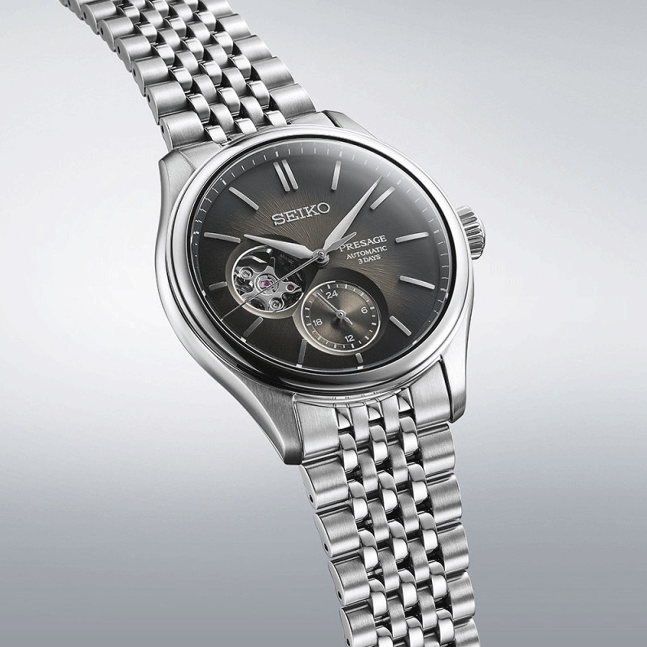 Bracelet Cuir Seiko Presage Femme Coeur Ouvert Montre Seiko