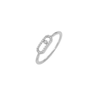 Bague Messika Move Uno en or blanc et diamants