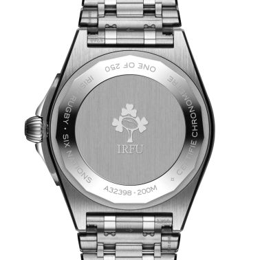 Breitling Chronomat GMT Six Nations Ireland automatic watch green dial steel bracelet 40 mm A323987B1L1A1