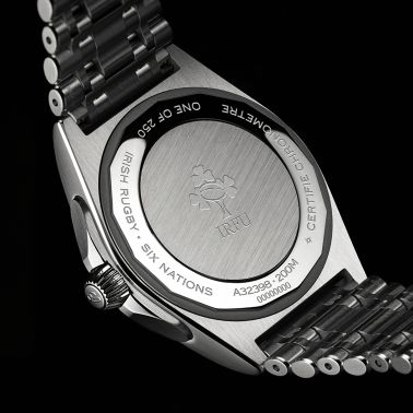 Breitling Chronomat GMT Six Nations Ireland automatic watch green dial steel bracelet 40 mm A323987B1L1A1