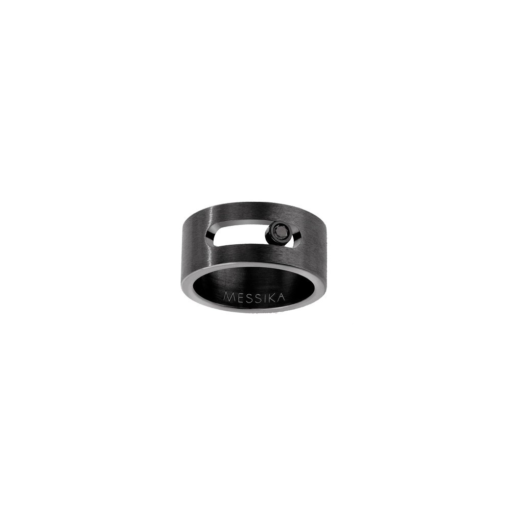 Bague Messika Move Titanium black diamant noir