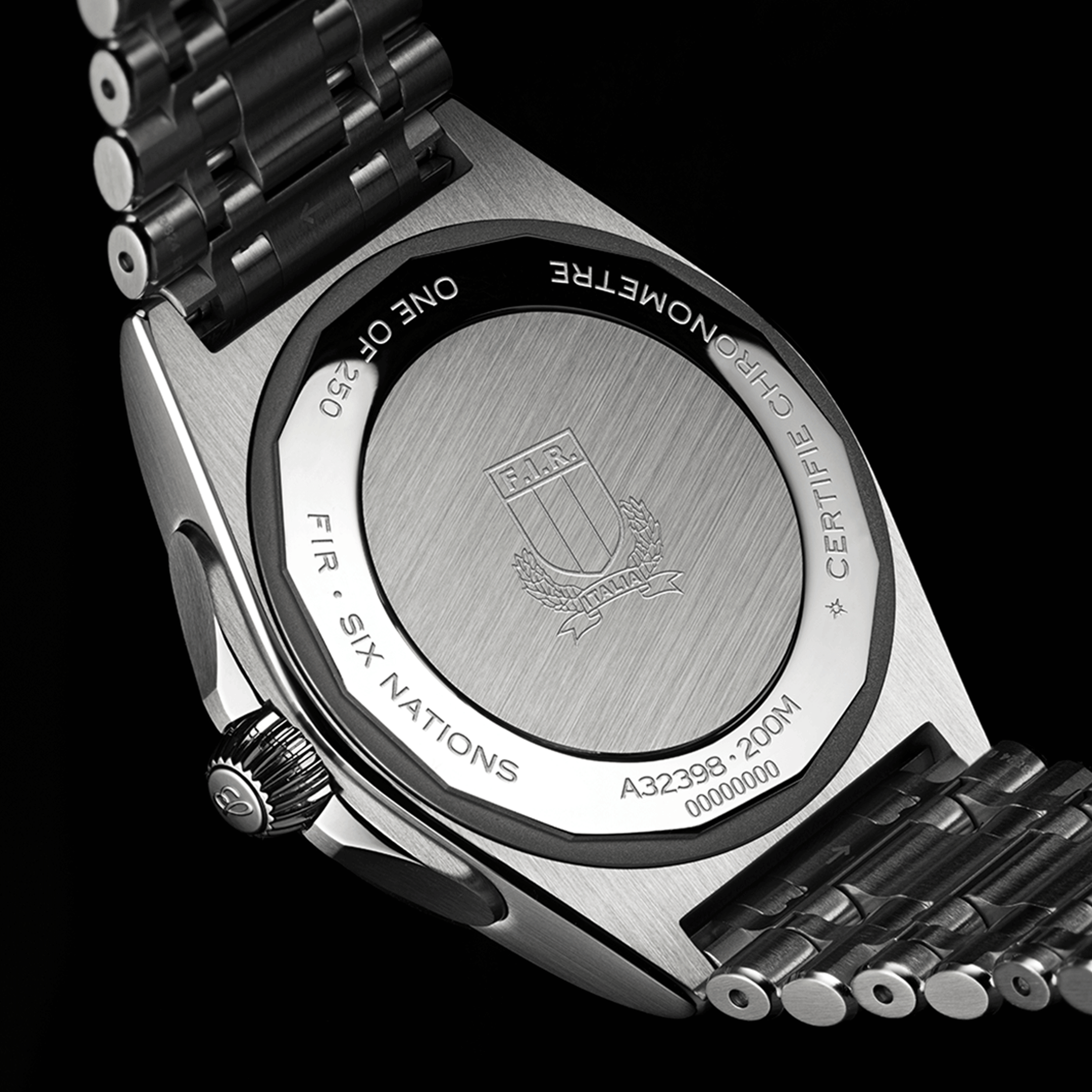 Breitling Chronomat GMT Six Nations Italy automatic watch blue dial steel bracelet 40 mm A323981C1C1A1