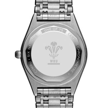 Breitling Chronomat Six Nations Wales quartz watch burgundy dial steel bracelet 32 mm A773108A1K1A1