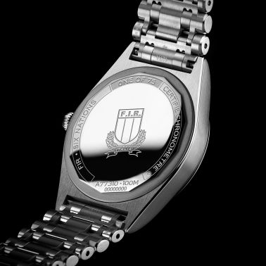 Breitling Chronomat Six Nations Italy quartz watch blue dial steel bracelet 32 mm A773101B1C1A1