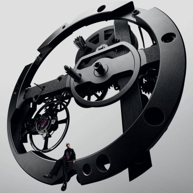 Hublot Big Bang Meca-10 Titanium mechanical watch skeleton dial black rubber strap 42 mm 444.NX.1170.RX